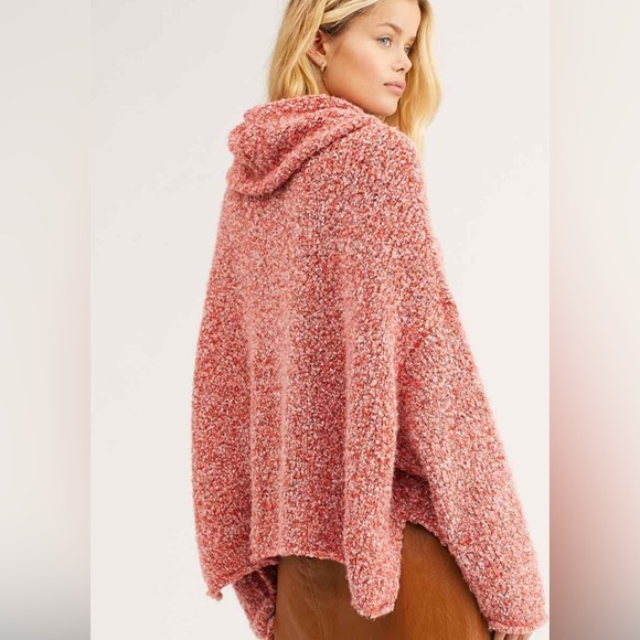 POL Cozy Pink Cowl Neck Sweater Plush Texture - Picture 3 of 4